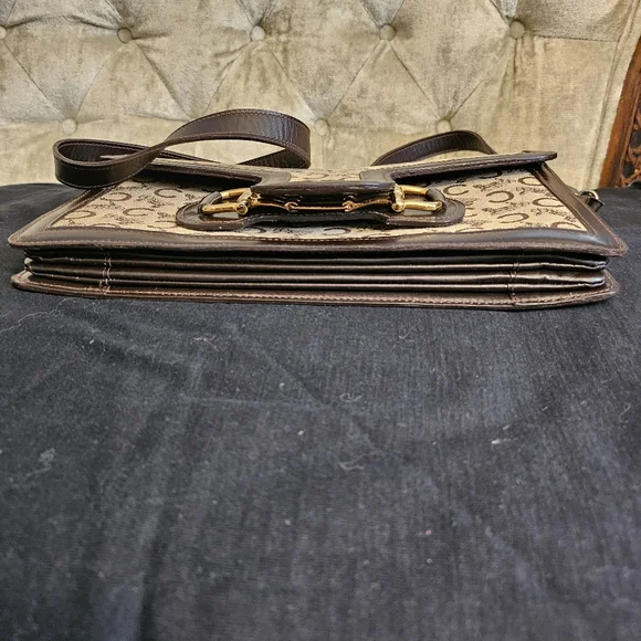 RARE AUTHENTIC Vintage Celine Tripple horsebit logo . - Picture 9 of 13